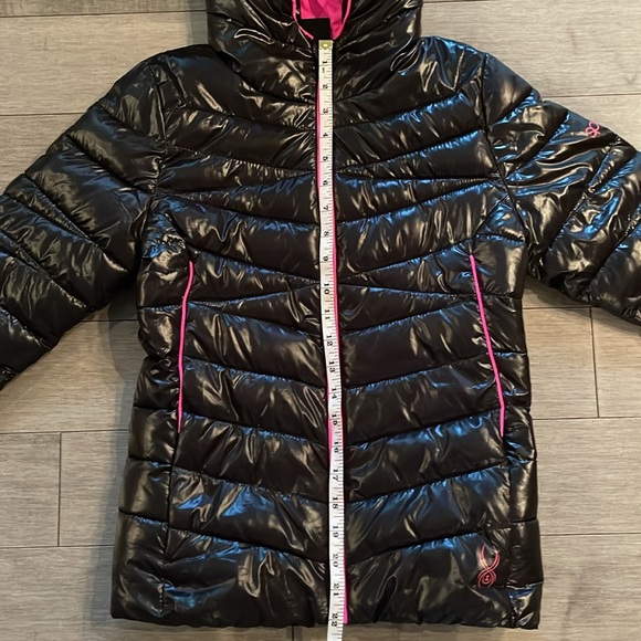 SPYDER Girl’s Black Light Winter Jacket. Kids Medium. - Picture 7 of 13